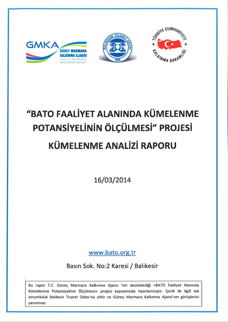 Balıkesir Ticaret Odası Kümelenme Raporu.pdf